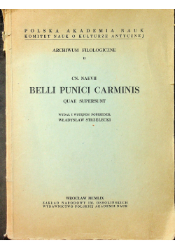 Belli Punici Carminis