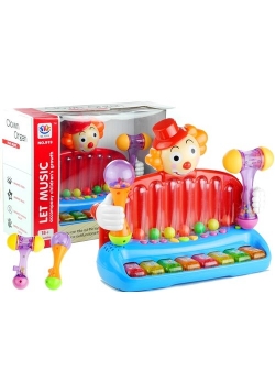 Pianinko klaun organki grzechotki