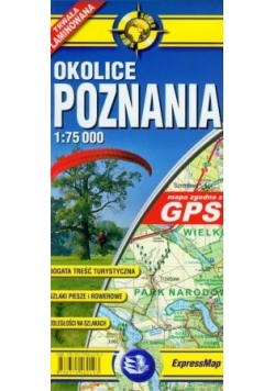 Okolice Poznania mapa turystyczna 1:75 000