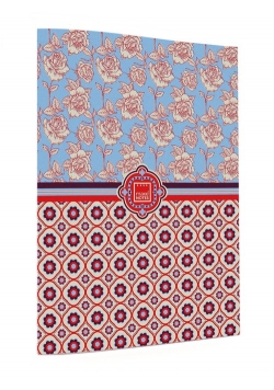 Zeszyt A5 w linie 40 kartek Floral quilt