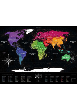 Mapa zdrapka - Travel Map Black World