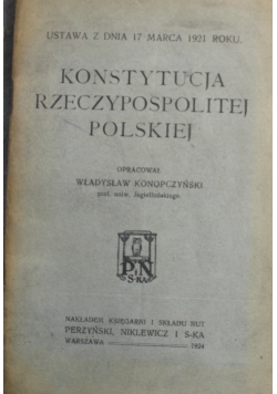 Konstytucja Rzeczpospolitej Polskiej 1924 r.