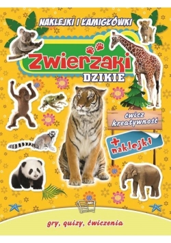 Naklejki i łamigłówki. Zwierzaki dzikie
