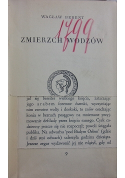 Zmierzch wodzów, 1939 r.