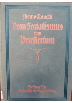 Bom Gozialismus zum Brieftertum, 1919 r.