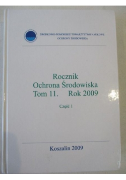 Rocznik. Ochrona środowiska. Tom 11, Rok 2009, Część 1