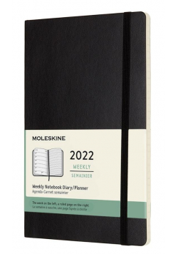 Kalendarz 2022 tygodniowy 12ML czarny