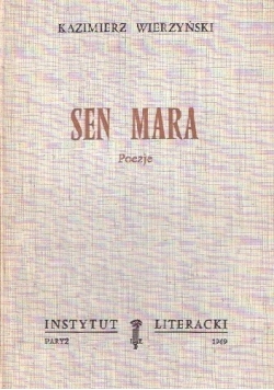 Sen mara. Poezje