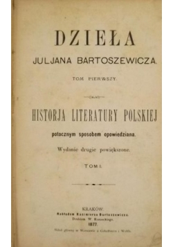 Dzieła Juljana Bartoszewicza, 1877r.