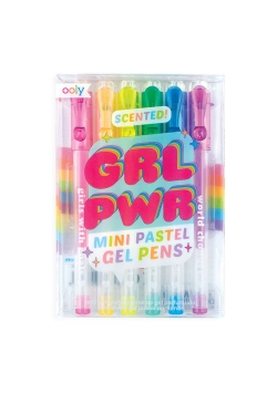 Pachnące mini długopisy żelowe pastelowe 6 sztuk