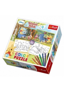 Puzzle Color Kubuś Puchatek TREFL