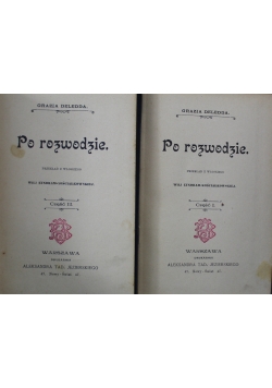 Po rozwodzie część 1 i 2 1904 r.