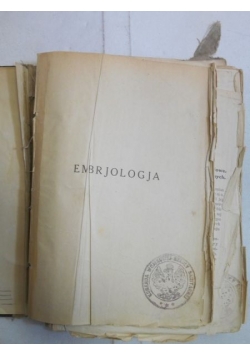 Embrjologja 1924 r.