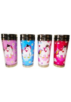 Kubek termiczny UNICORN (450 ml) mix 4 sztuki