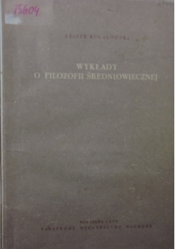 Wykłady o filozofii średniowiecznej
