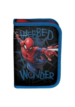 Piórnik jednokomorowy z wyposażeniem Spider-Man