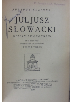 Juljusz Słowacki, 1924 r.