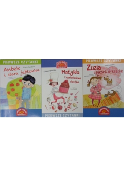 Antek i stara jabłonka/Zuzia i piesek w kratkę/Matylda i czekoladowe ciastko, zestaw 3 książek
