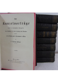 Acht Kanzeldortrage, zestaw 8 książek