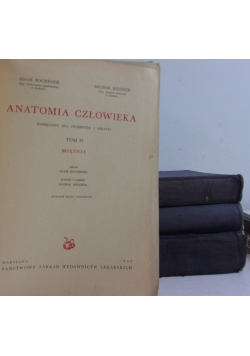 Anatomia człowieka tomy  II,IV,V,VII