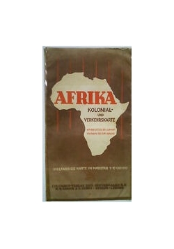 Afrika Kolonial und Verkehrskarte
