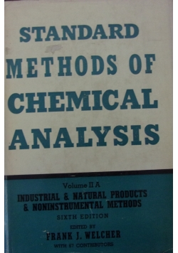 Standard methods of chemical analysis Volume II A