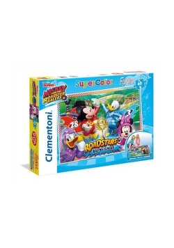 Puzzle podłogowe SuperColor Mickey i raźni rajdowcy 40