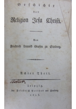 Geschichte der Religion Jesu Christi. 1813 r.
