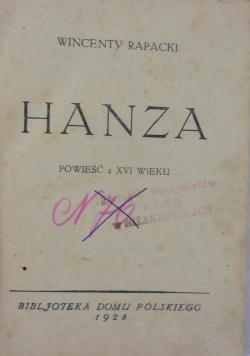 Hanza, 1928 r.