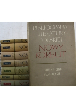Bibliografia literatury polskiej Nowy Korbut zestaw 8 książek