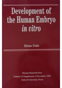 Development of the Human Embryo in vitro