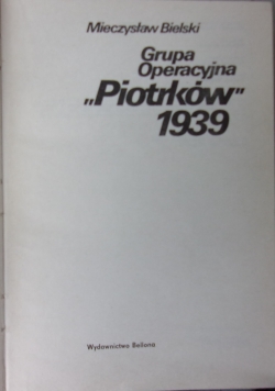 Grupa operacyjna "Piotrków" 1939