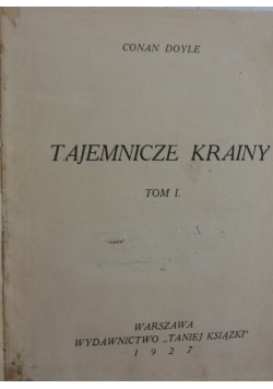 Tajemnicze krainy, 1927r