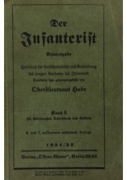 Der Insanterist, 1934 r.