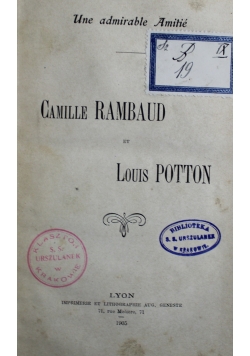 Une admirable Amitie 1905 r