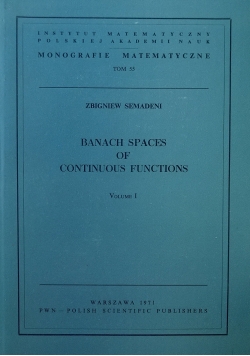 Banach spaces of continuous functions Tom 55