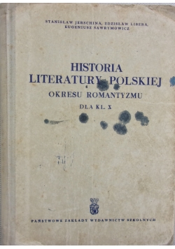 Historia Literatury Polskiej Okresu Romantyzmu