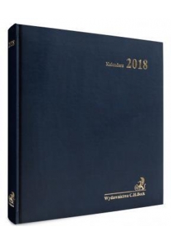 Kalendarz 2018 A4  Prawnika Gabinetowy granatowy