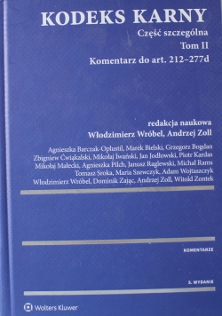 Kodeks karny Część szczególna Tom 2
