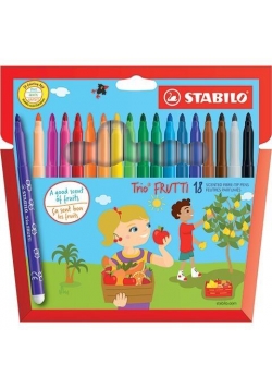 Flamastry Trio Frutti 18 kolorów STABILO