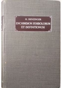Enchiridion Symbolorum et Definitionum, 1908 r.