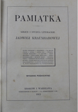 Pamiątka 1912 r.