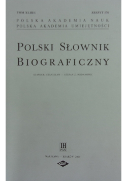 Polski słownik biograficzny, zeszyt 176