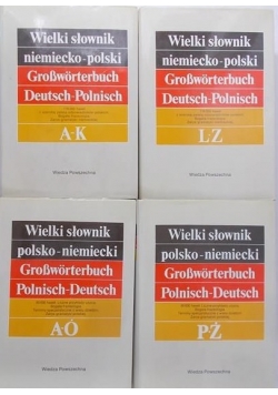 Wielki słownik polsko – niemiecki, zestaw 4 tomów