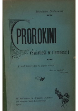 Prorokini -Światłość w ciemności