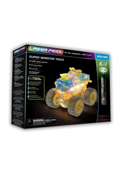 Klocki laser pegs 6 w 1 Super Monster Truck