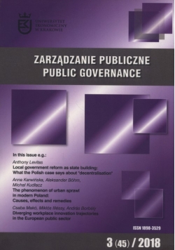 Zarządzanie Publiczne 3 (45) / 2018