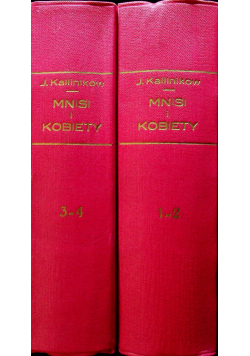 Mnisi i kobiety 2 tomy ok 1931 r.