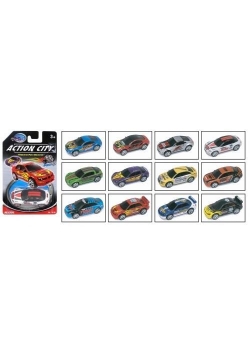 Auto metalowe napęd 'pull back' Action City mix