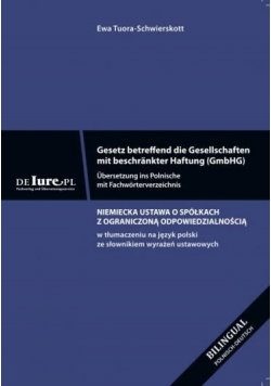 Niemiecka ustawa o spółkach z ograniczoną odpowiedzialnością NOWA